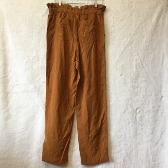 Madewell Gold Dunaway Paperbag Pants - Picture 10 of 14